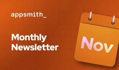 Appsmith November Newsletter cover image