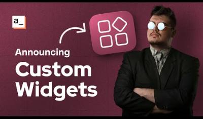 Thumbnail for the Announcing Appsmith Custom Widgets video