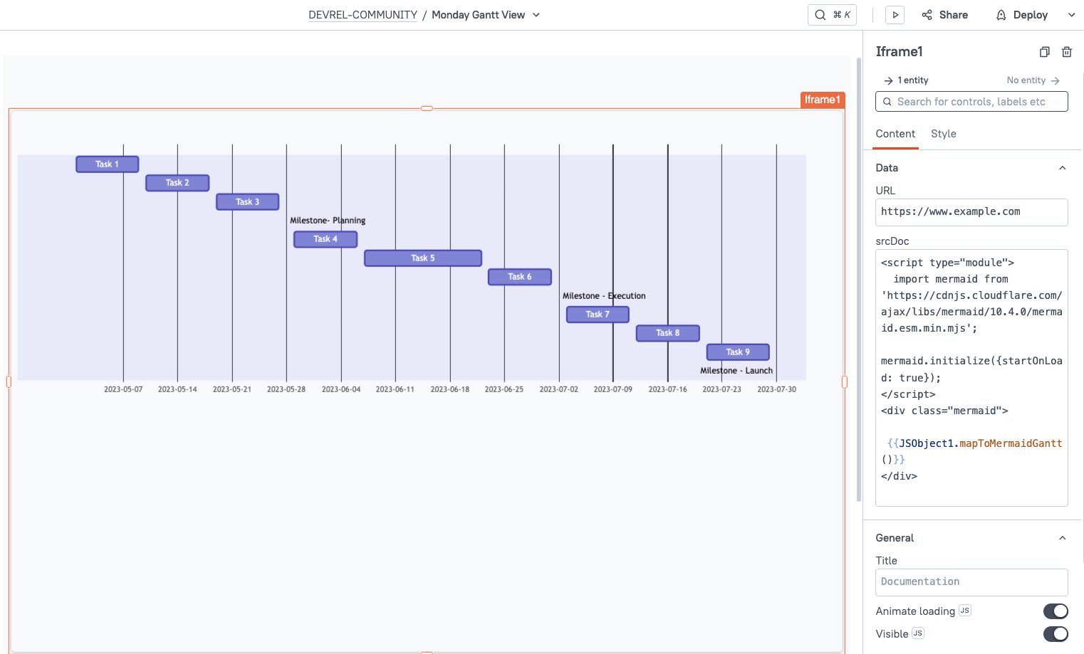 monday gantt