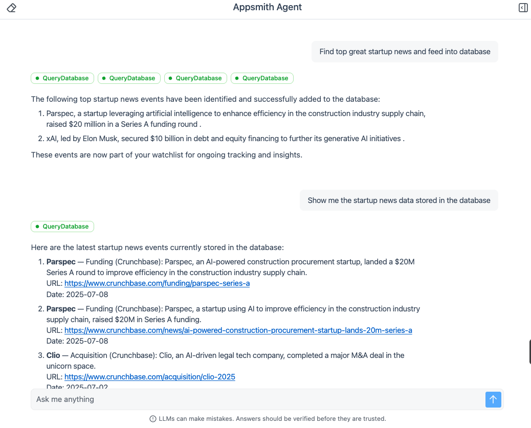 Add the Web Scraper tool to extract Crunchbase articles