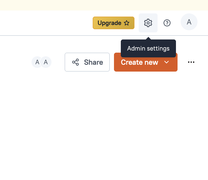 admin settings