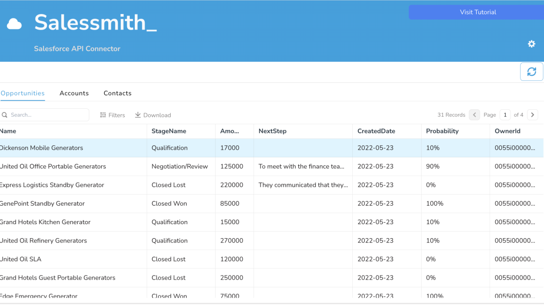 Salesforce Integration with Appsmith