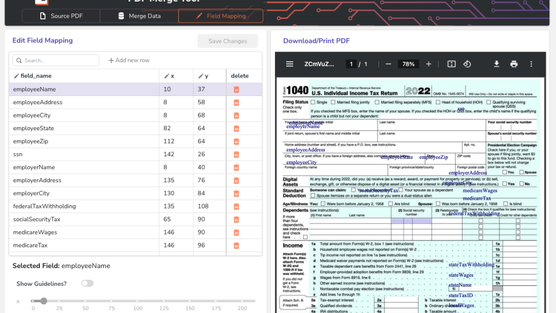 PDF Field Mapper