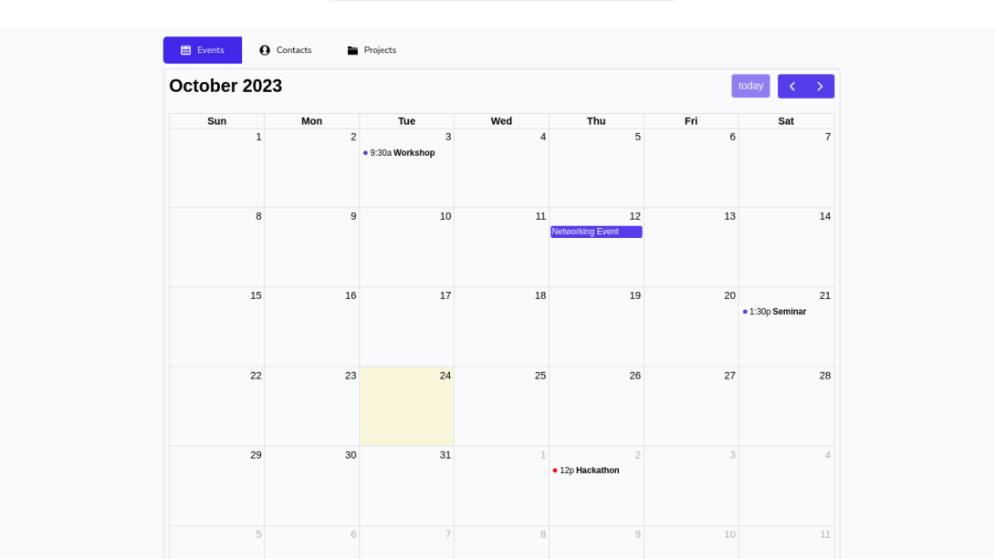 Fullcalendar.js Iframe Example