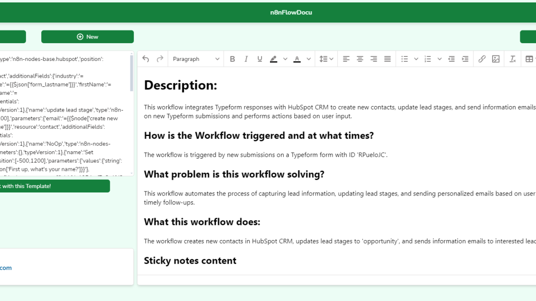 N8N Workflow Documentator