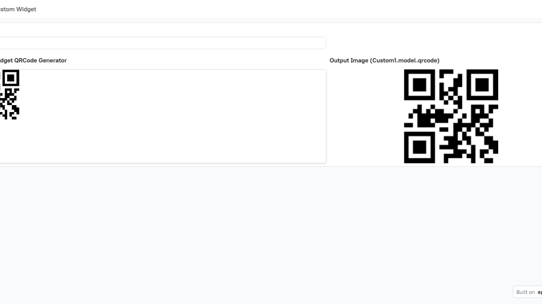 Qrcode Custom Widget