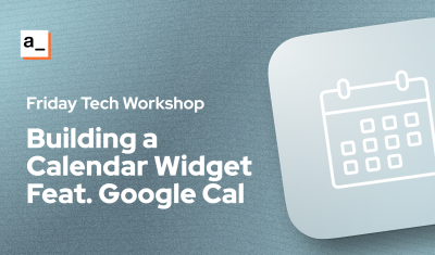 [FTW] Building a Calendar Widget Using Fullcalendar.js & the Google Calendar API 🗓️ cover image