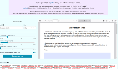 PDF Generator Template cover image