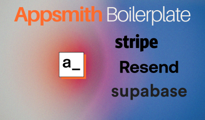 Appsmith Boilerplate for Product cover image