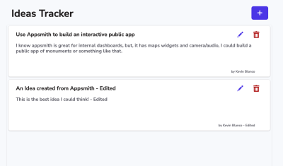 Ideas Tracker with Appwrite + Appsmith cover image
