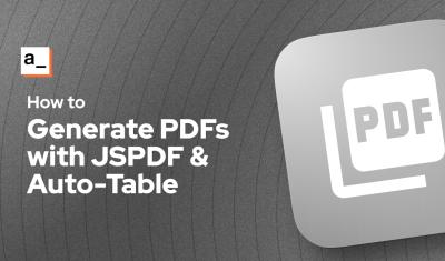 Data-Driven PDF Generator with JSPDF and Autotable cover image