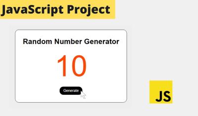 Snippet -- Generate a Random Number in Javascript cover image