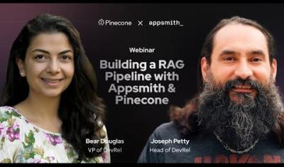 Thumbnail for the Building a RAG Pipeline with Appsmith & Pinecone video