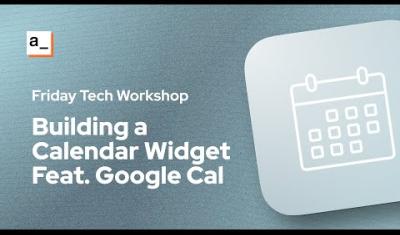 Thumbnail for the [FTW] Building a Calendar Widget Using Fullcalendar.js & the Google Calendar API 🗓️ video