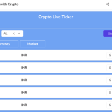 Live Cryptocurrency App