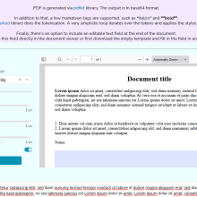 PDF Generator Template