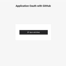 Oauth with Github