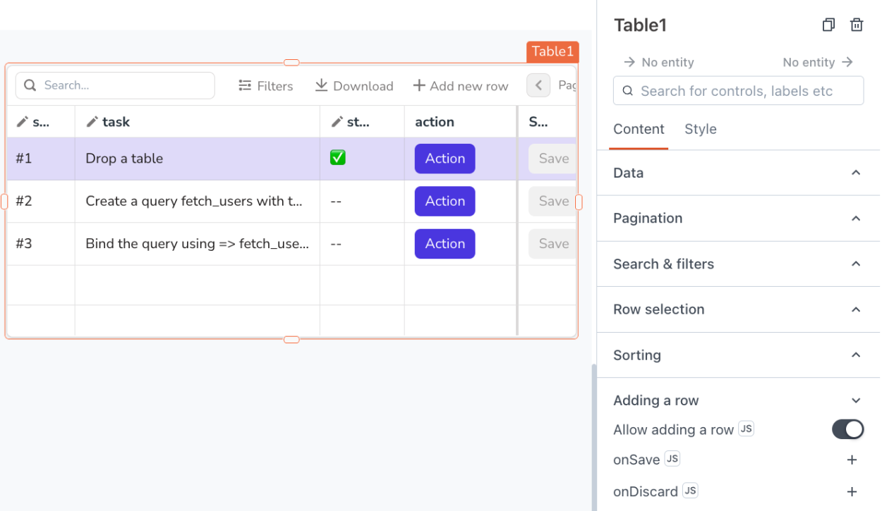 Table Widget