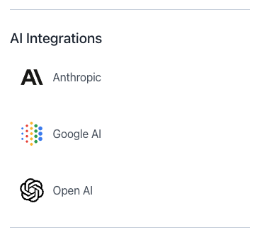 Appsmith AI Integrations