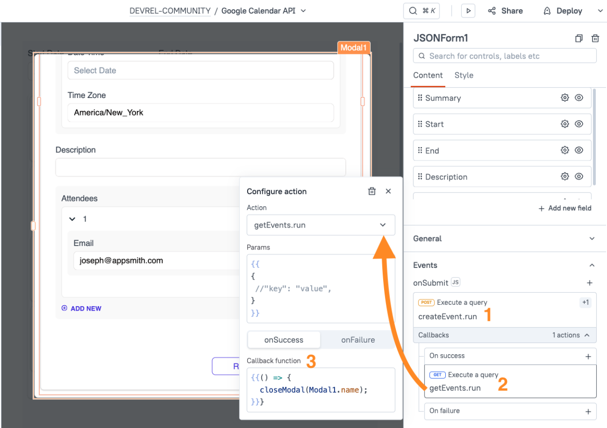 jsonform submit