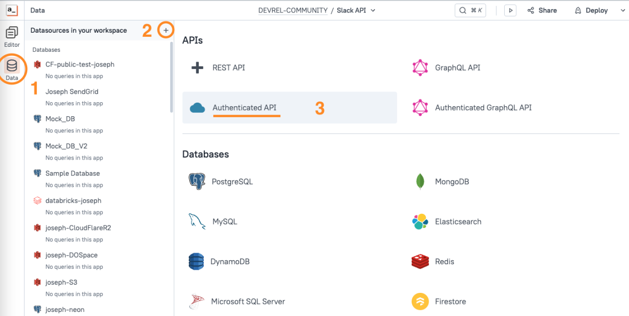 create datasource