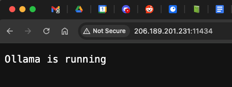 ollama running