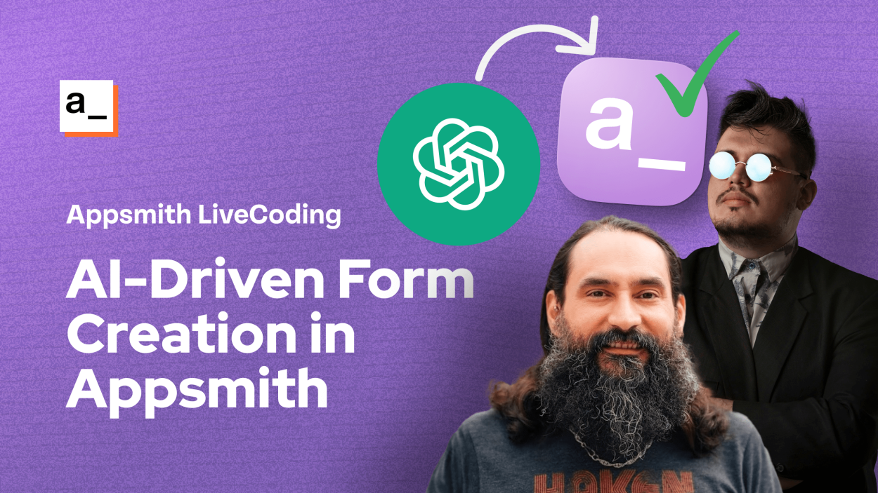 Cover iamge for Appsmith Livecoding : Ai-Driven Automated Form Creation