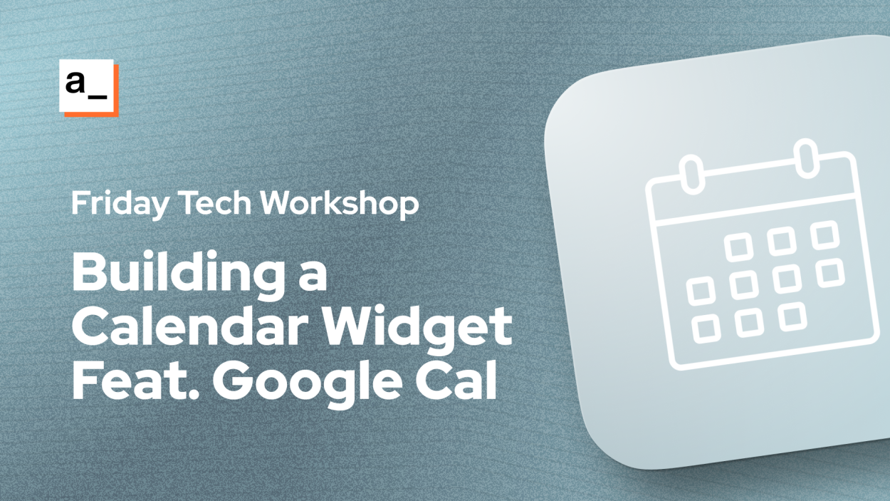 Cover iamge for [FTW] Building a Calendar Widget Using Fullcalendar.js & the Google Calendar API 🗓️