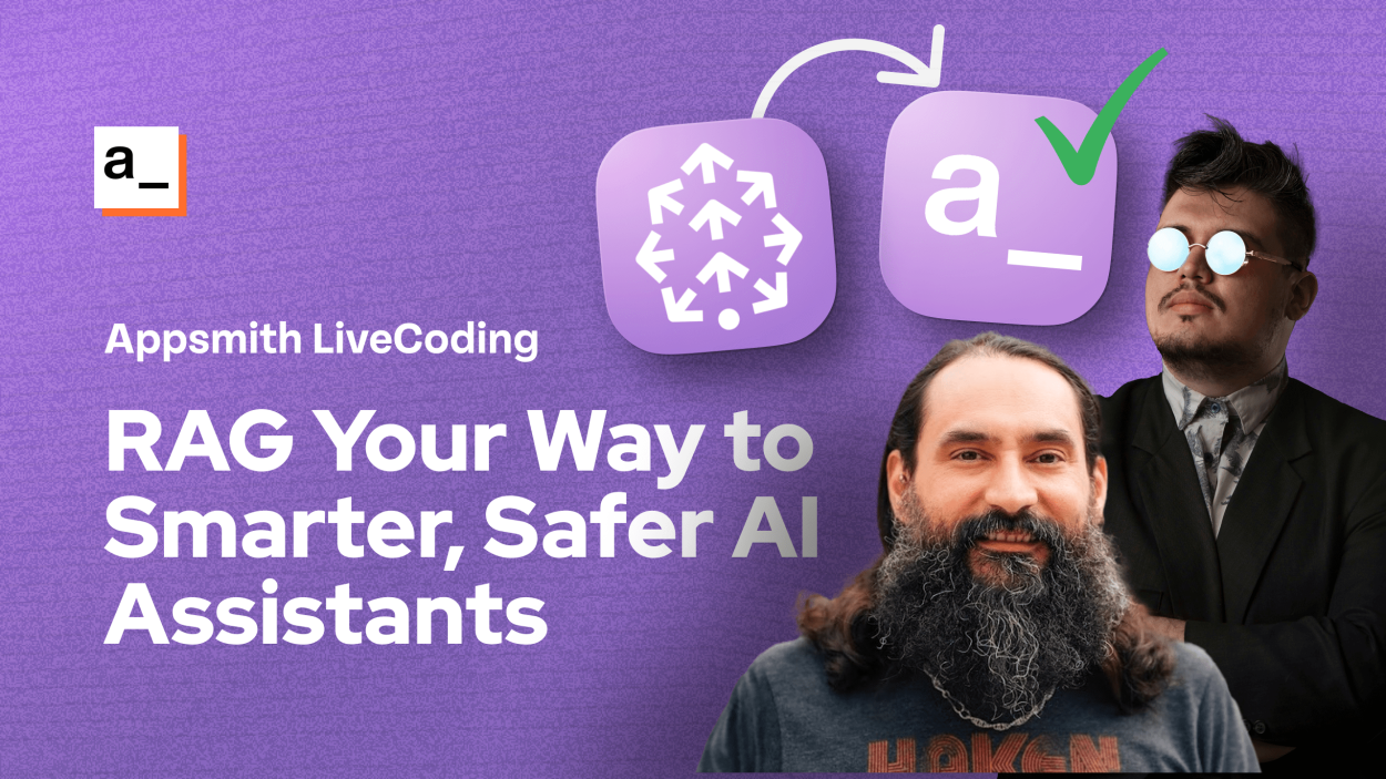 Cover iamge for RAG Your Way to Smarter, Safer AI Assistants: Appsmith + Pinecone