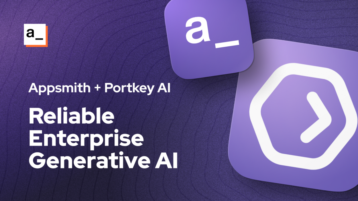 Cover iamge for Integrating Generative AI with Appsmith and Portkey